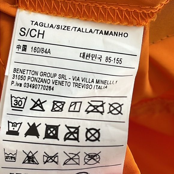 United Colors of BenettonOrange Oversized Fit Hooded Jacket - Picture 4 of 5